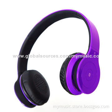 Beautiful Bluetooth Headphones, Comes in Purple, High SNR Audio Connection